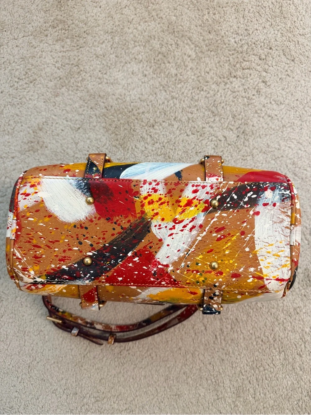 Dooney & Bourke Florentine Dipinta Satchel - Small - Natural